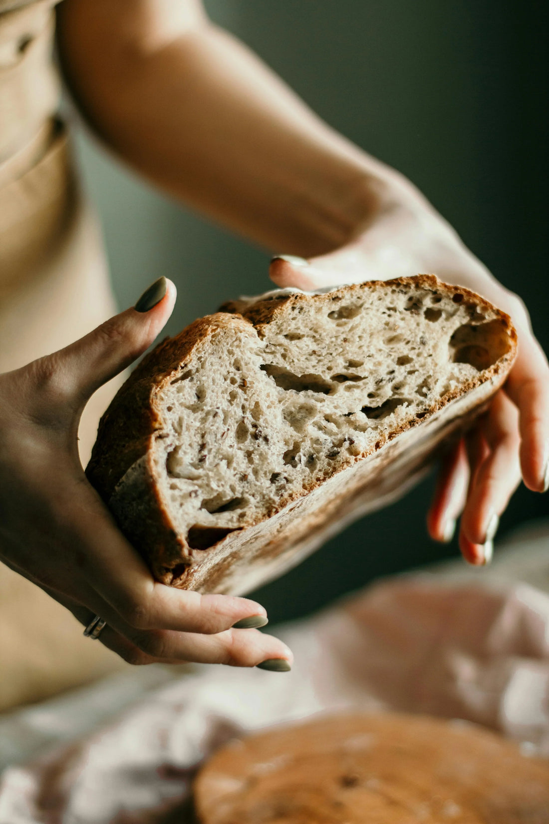 Brood bakken rijsmand rond