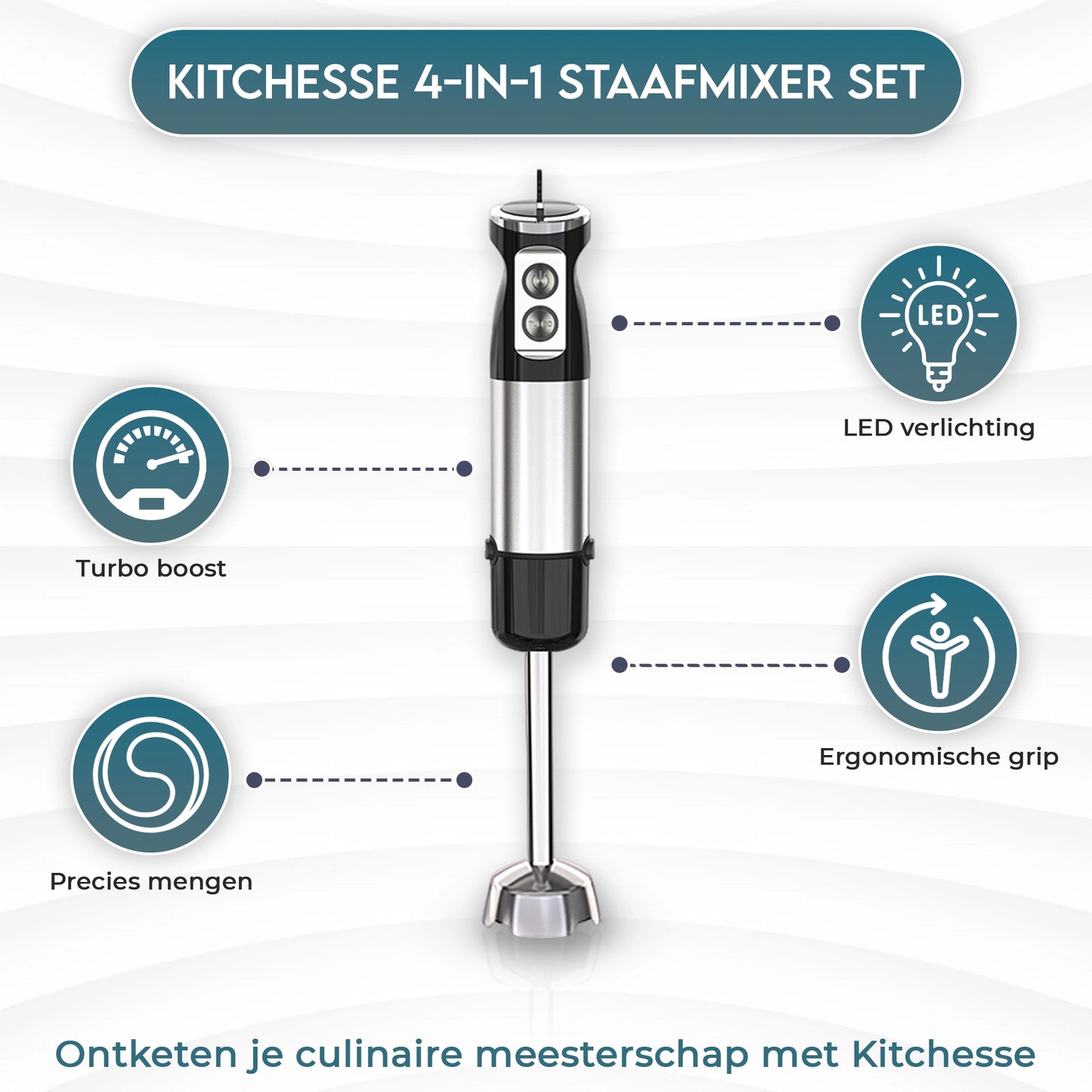 4 in 1 Staafmixer