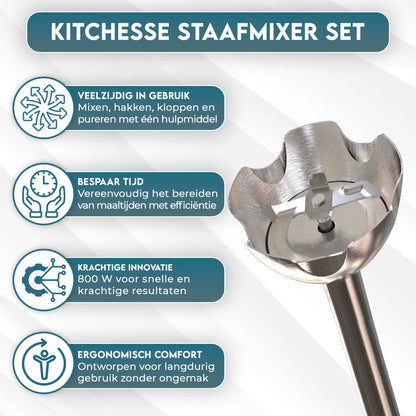 4 in 1 Staafmixer